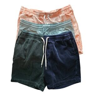 Lot of 3 PacSun Shorts Mens Size Medium Volley Corduroy Summer Resortwear Cruise